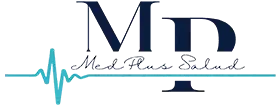 Logo de MedPlus, marca autorizada por Agenda Llena